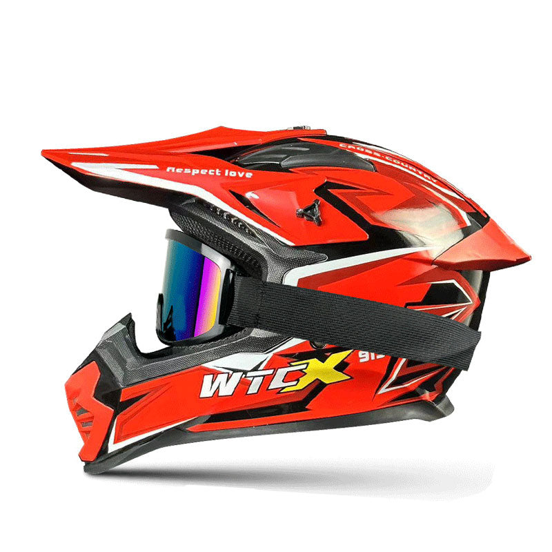 Colorful motocross helmets and goggles-I61