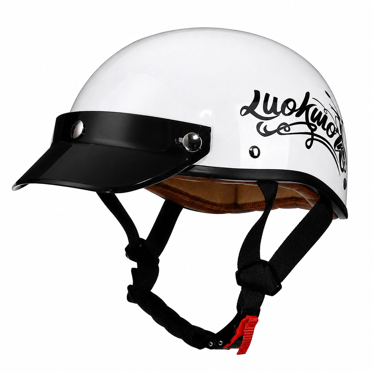 Retro half-helmet, summer travel gear-I18