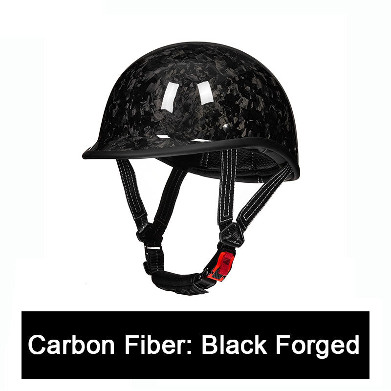 Carbon fiber motorcycle half-helmet cruiser helmet-I52