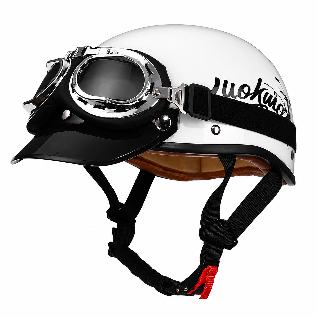 Retro half-helmet, summer travel gear-I18