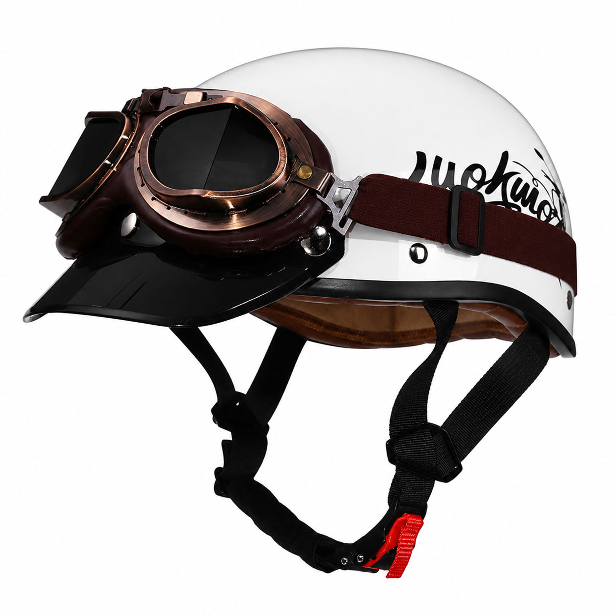 Retro half-helmet, summer travel gear-I18