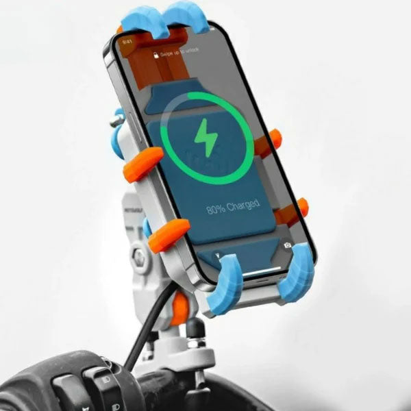 Motorcycle Wireless Charging Phone Holder Handlebar Mounting Accessory - M46