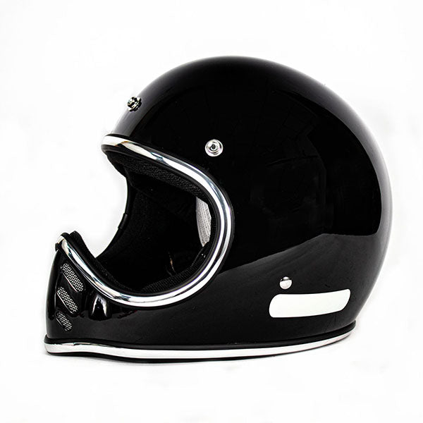 Open-style retro full-face motorcycle helmet-I137