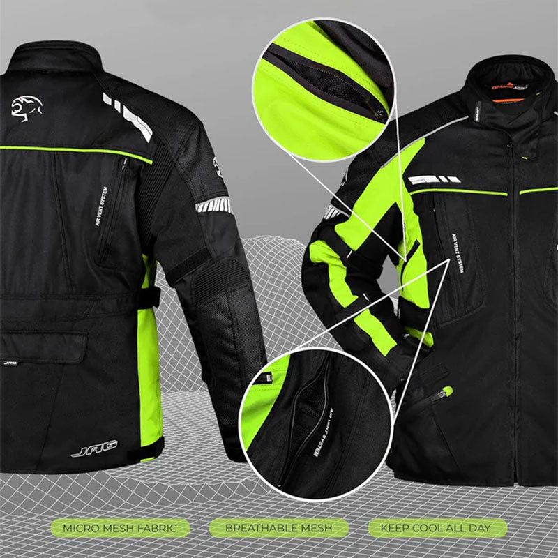 Men's Motorcycle Jacket, Dual Sport Waterproof-J28