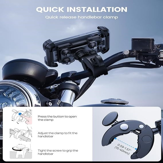Double shockproof motorcycle bicycle stand—M30