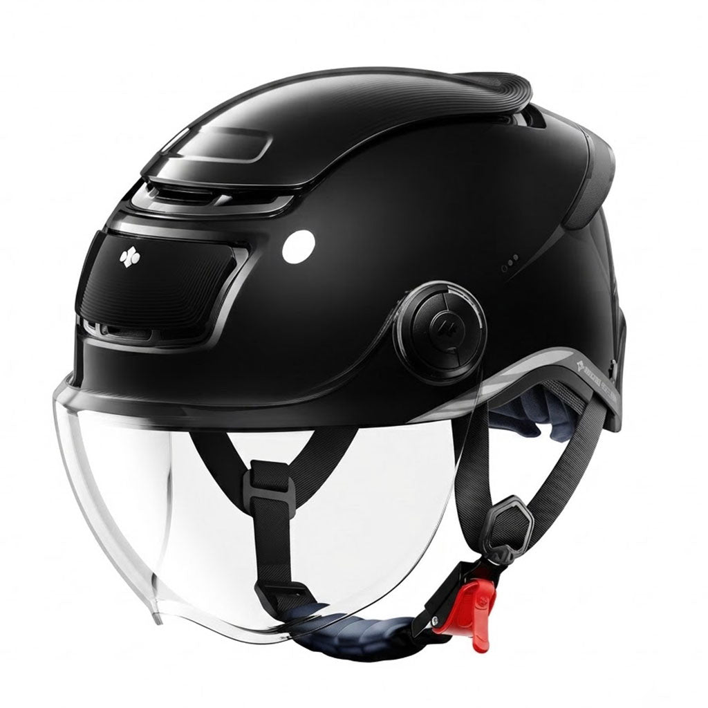 Breathable, sun-protective motorcycle half-helmet-I148