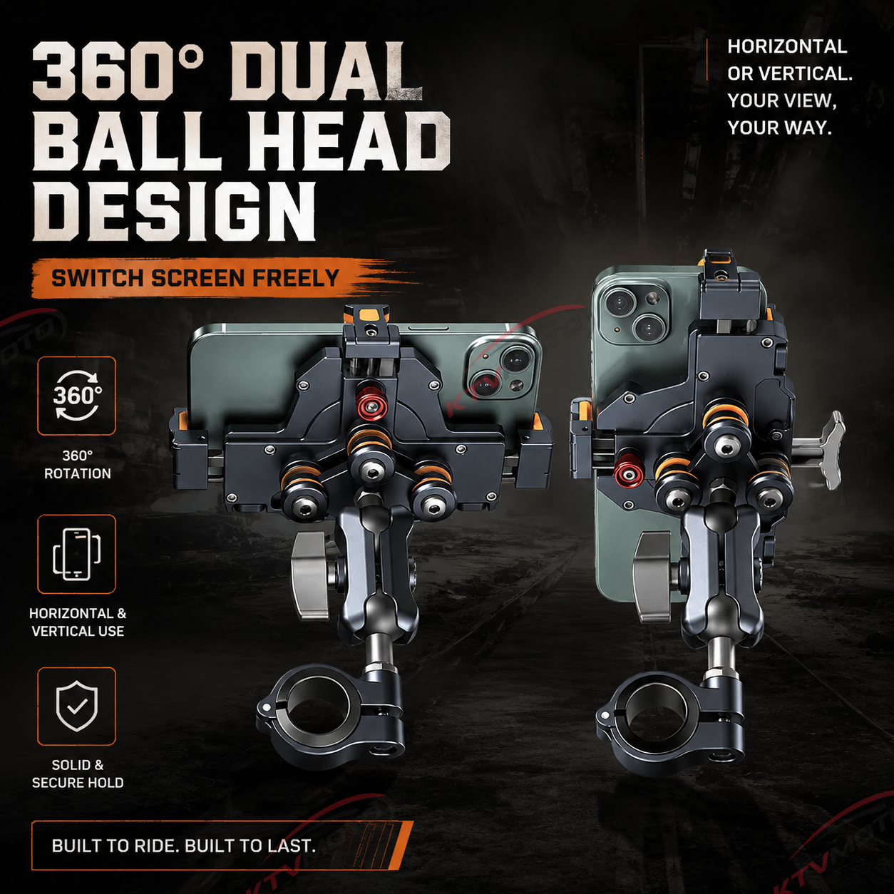 🔥Aluminum alloy double shock absorption mobile phone holder-M27