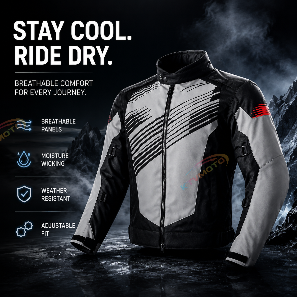 Waterproof, thickened motorcycle riding gear-J90