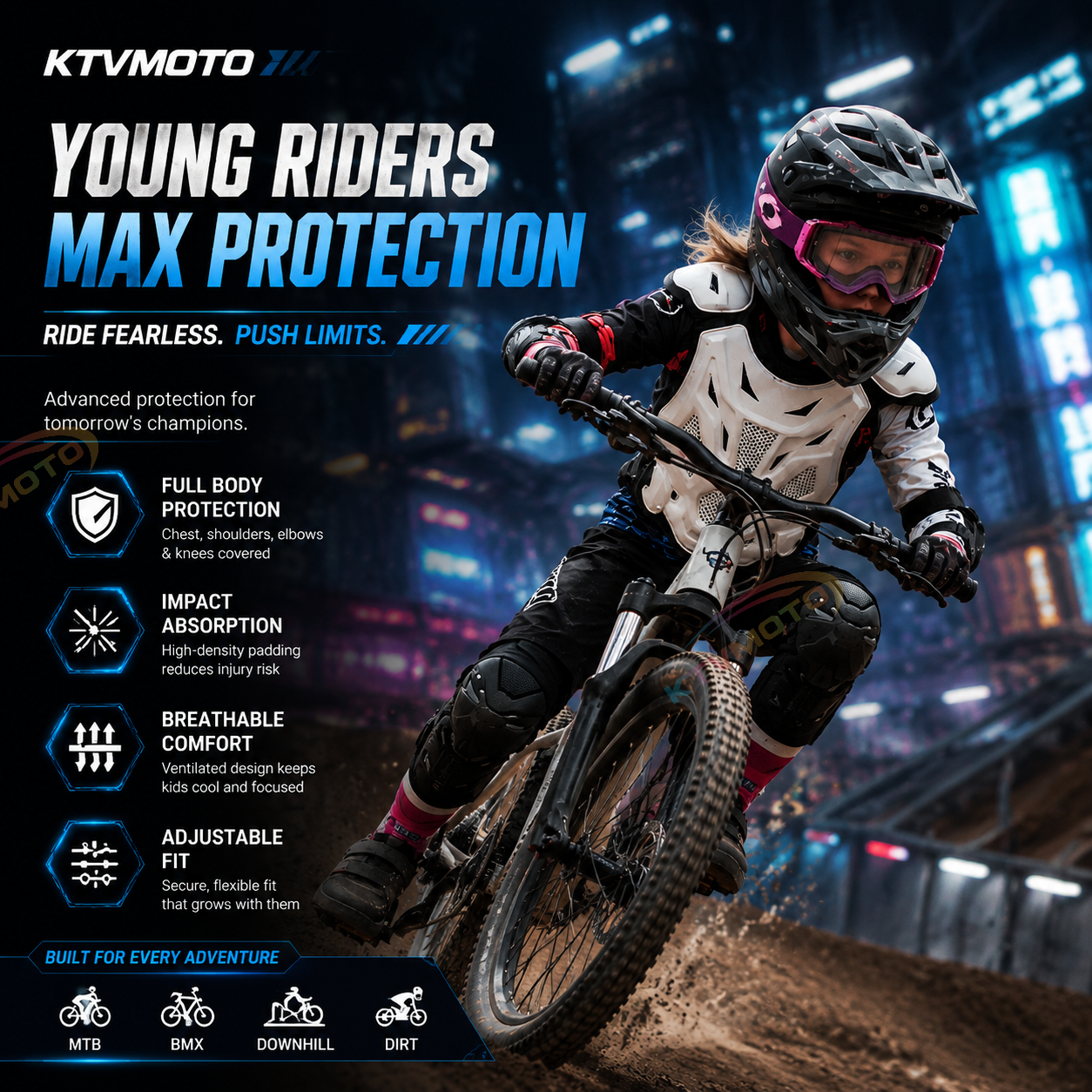 Motorcycle protective gear for children-F24