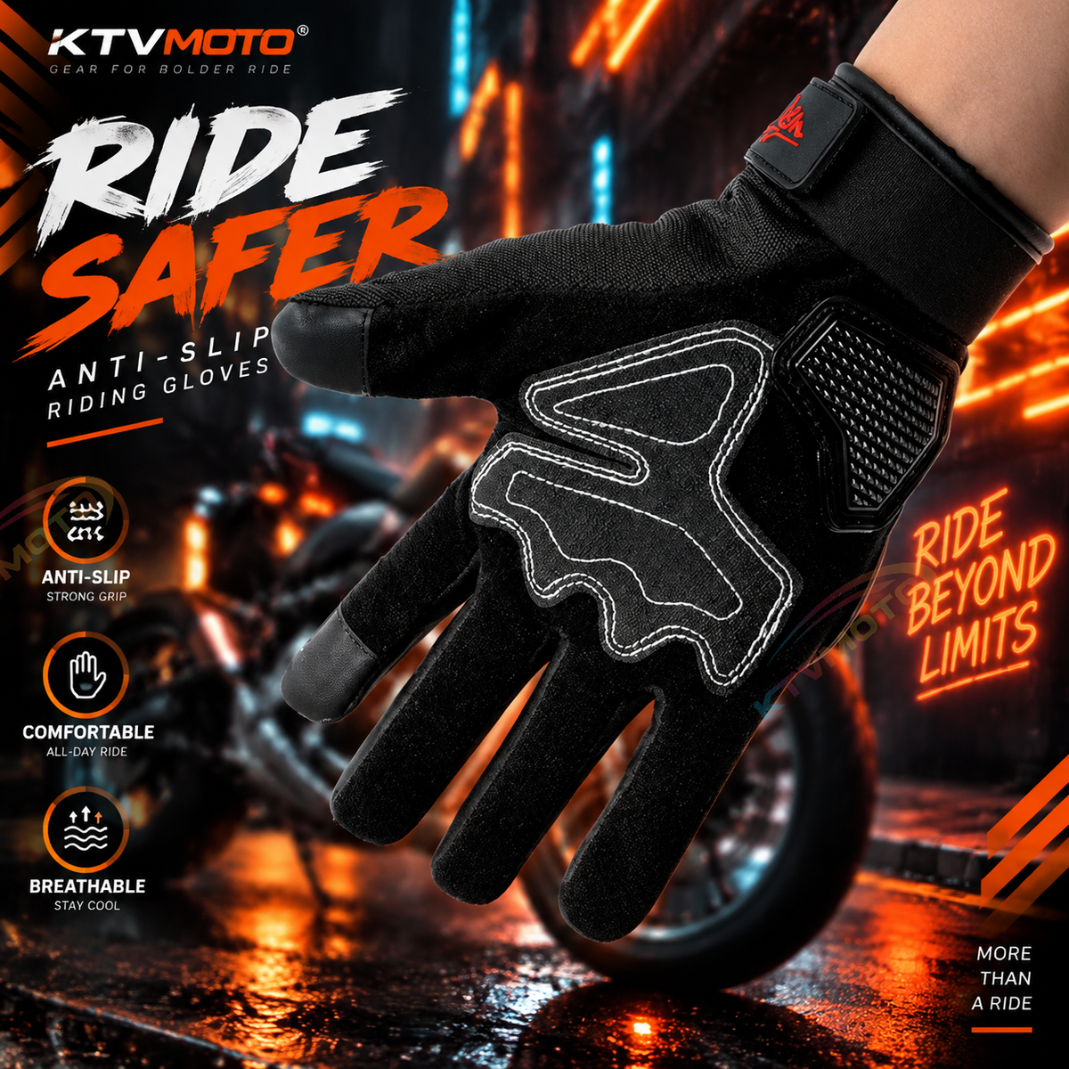 KTVMOTO Tactical Training Motorcycle Gloves-G03