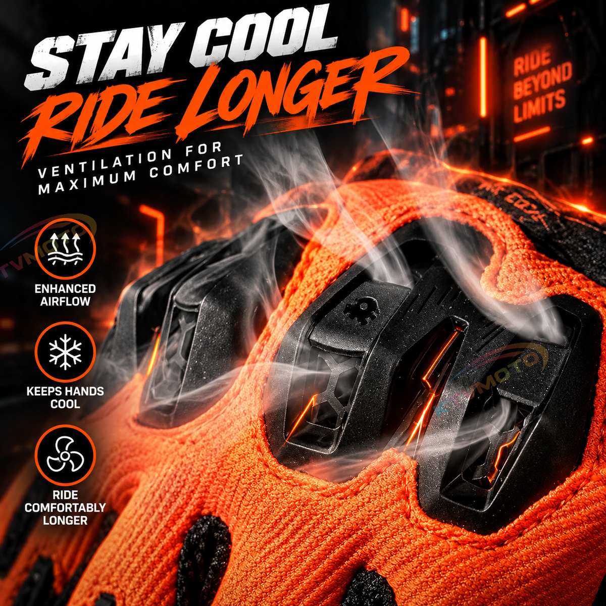 KTVMOTO CE certified full finger breathable cycling gloves-G22