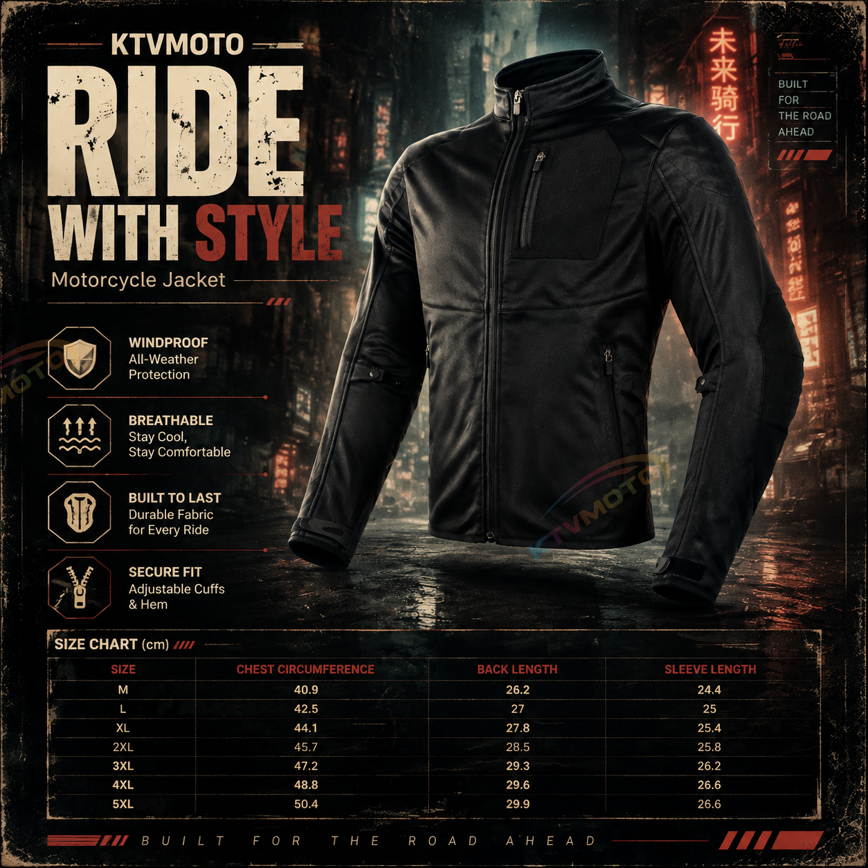 Stretch motorcycle riding gear-J105