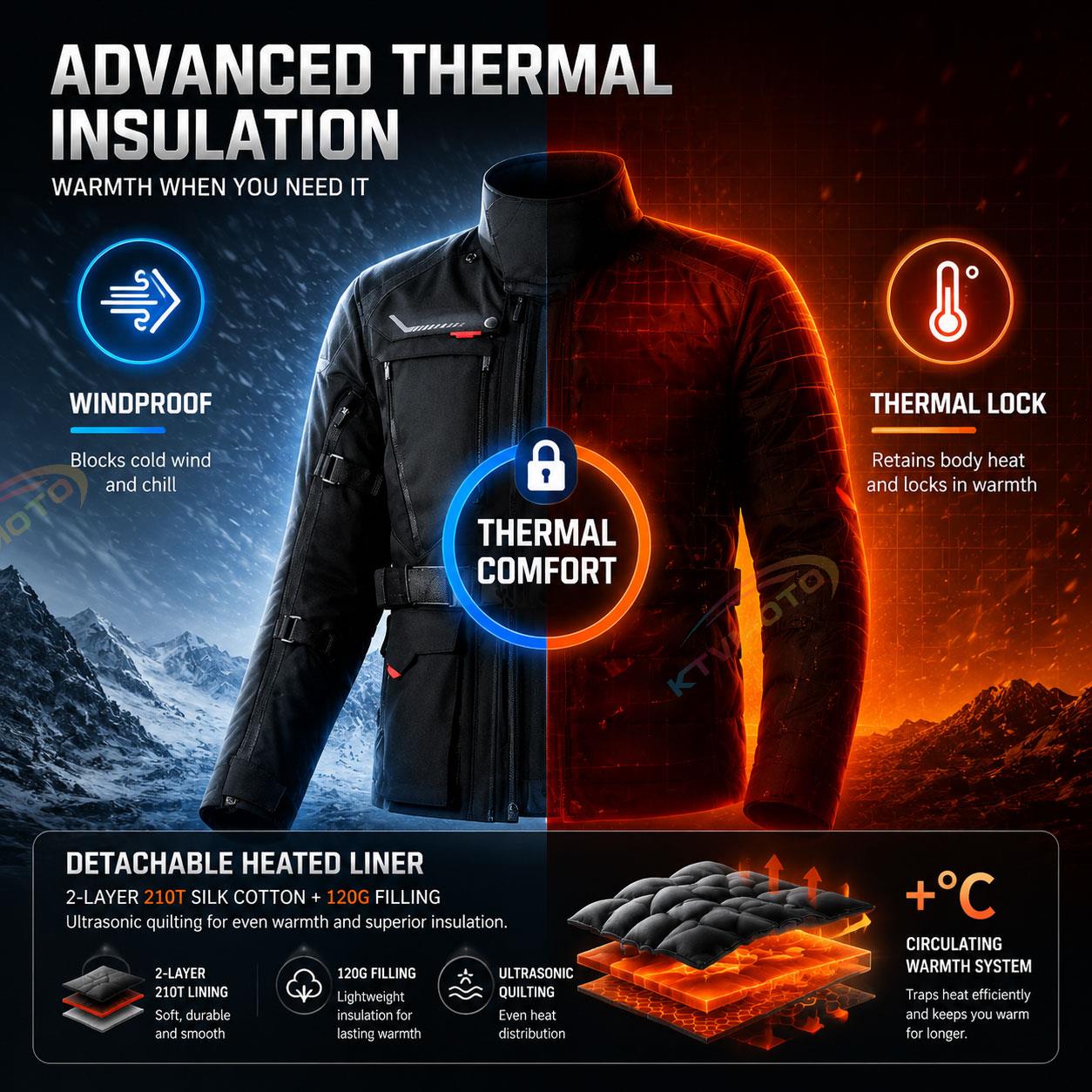 Thermal Motorcycle Adventure Riding Suit-J103