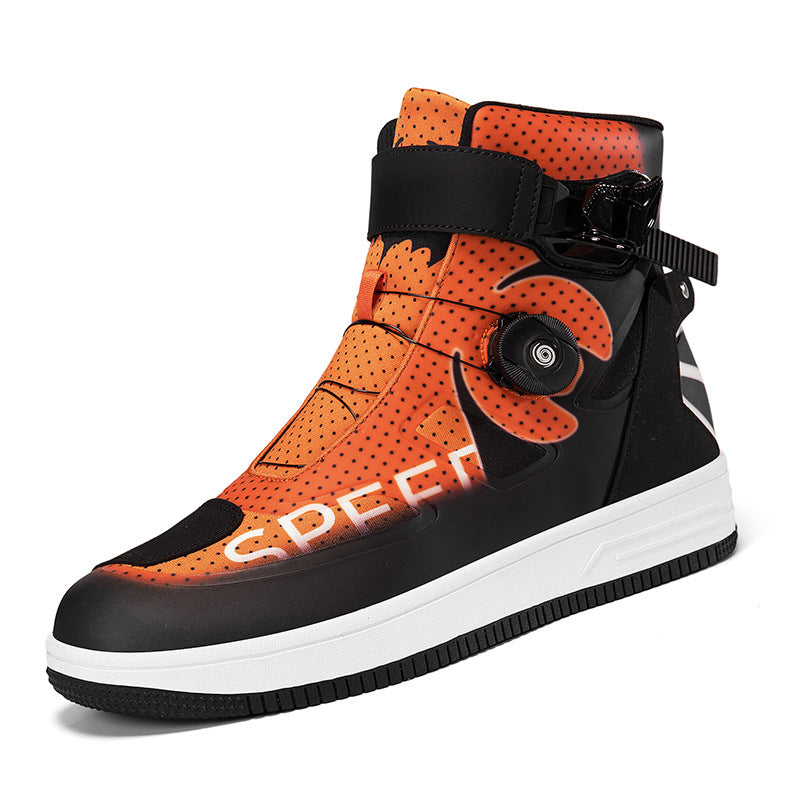 High-top motorcycle sneakers-K111