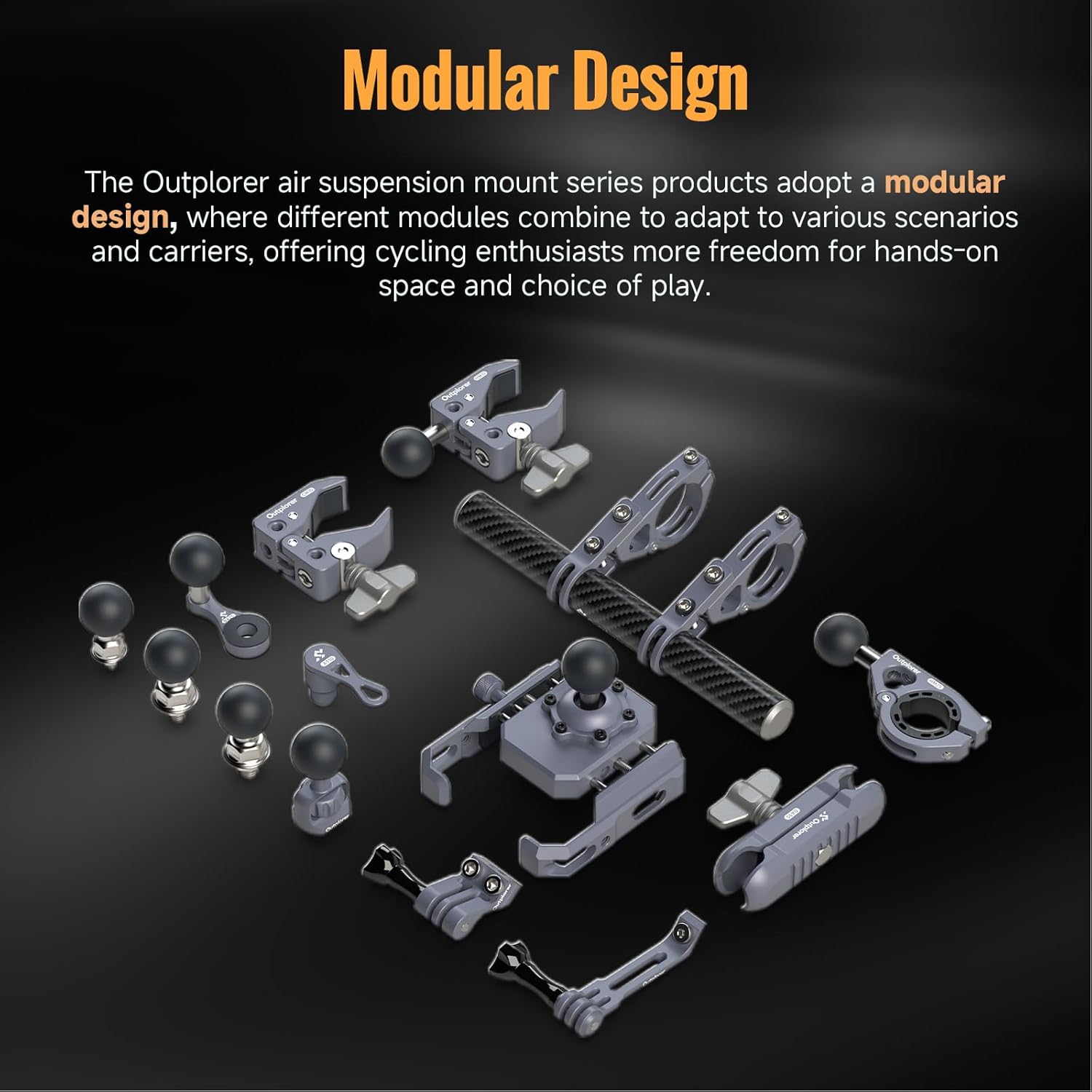 Air suspension bracket anti-shake-M35