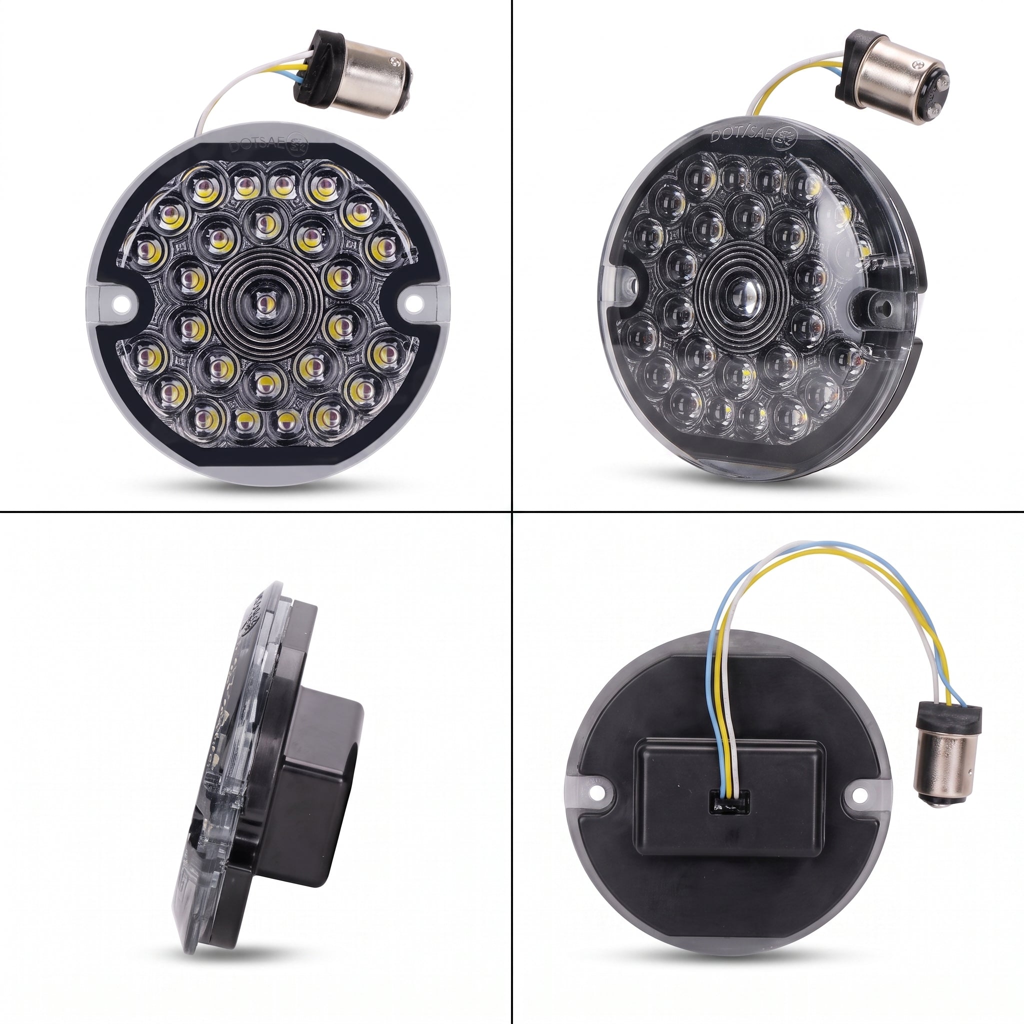 1157 LED Peacock Turn Signal Lights for Harley Moto – D21