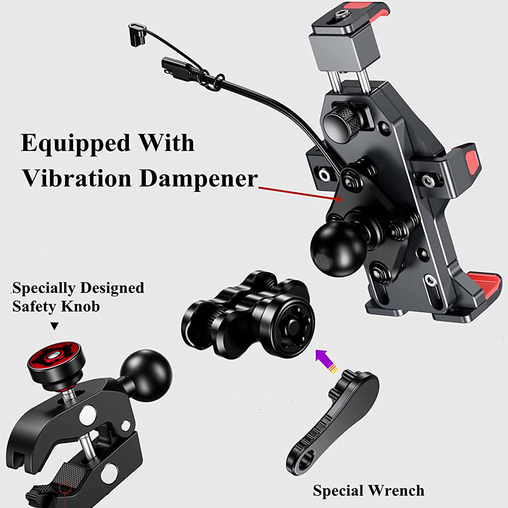 Aluminum Alloy Motorcycle Stand Wireless Charging - M29