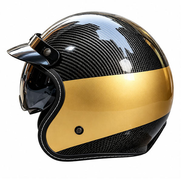 Retro style 3/4-coverage motorcycle helmet with a graffiti design-I315
