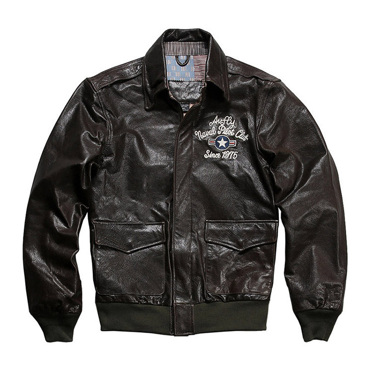 A2 Flight Leather Jacket - A55