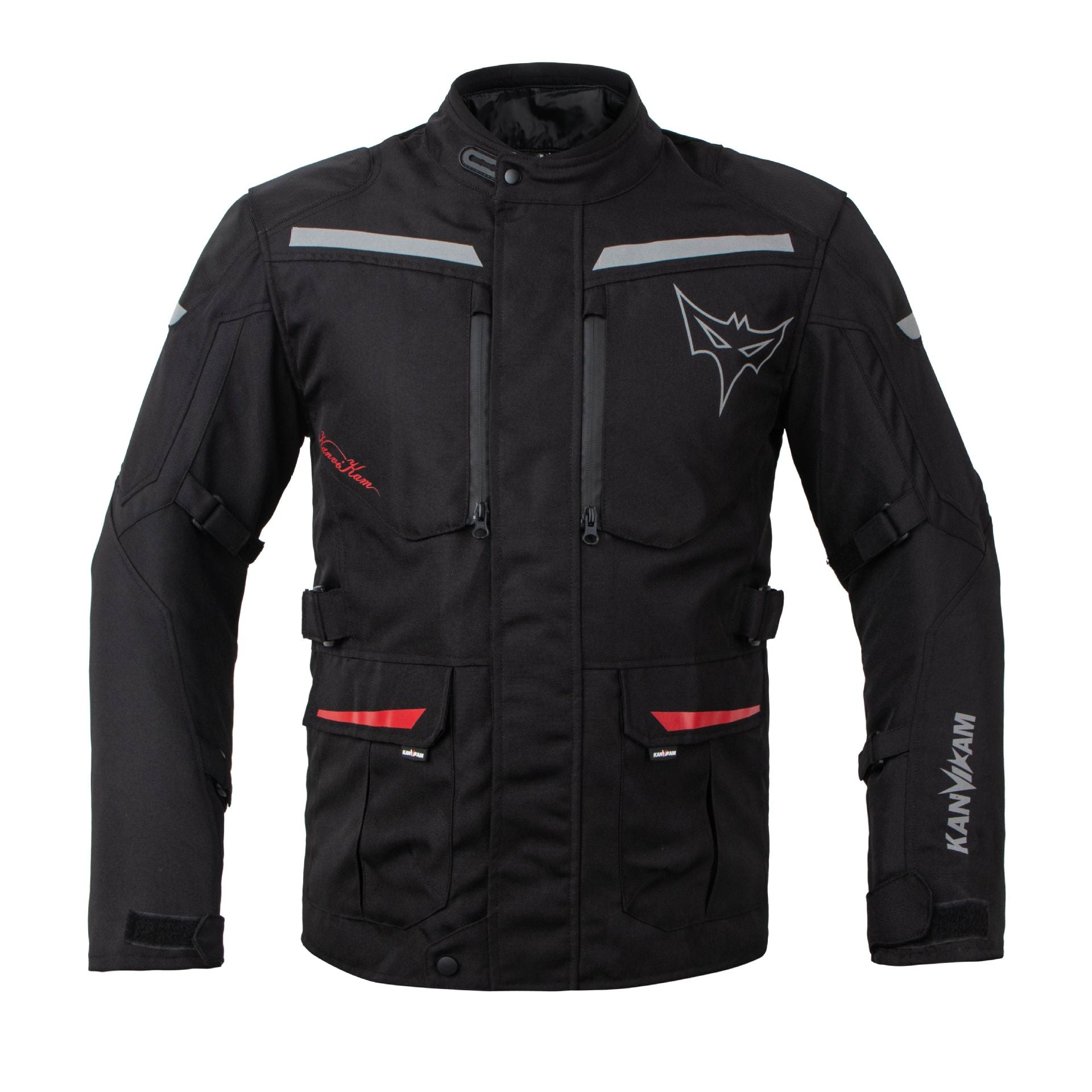 Warm Motorcycle Touring Jacket with Removable Liner-J51