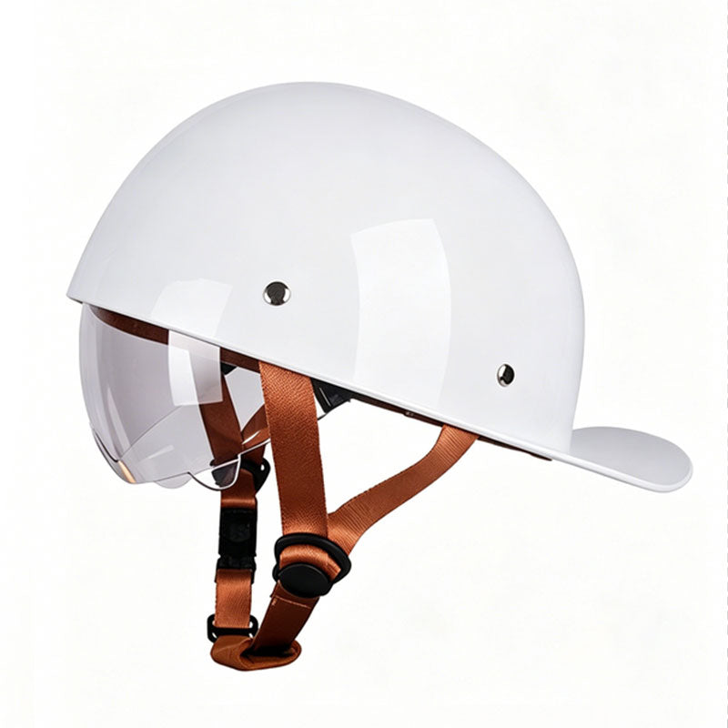 Retro cruiser motorcycle half helmet- I07