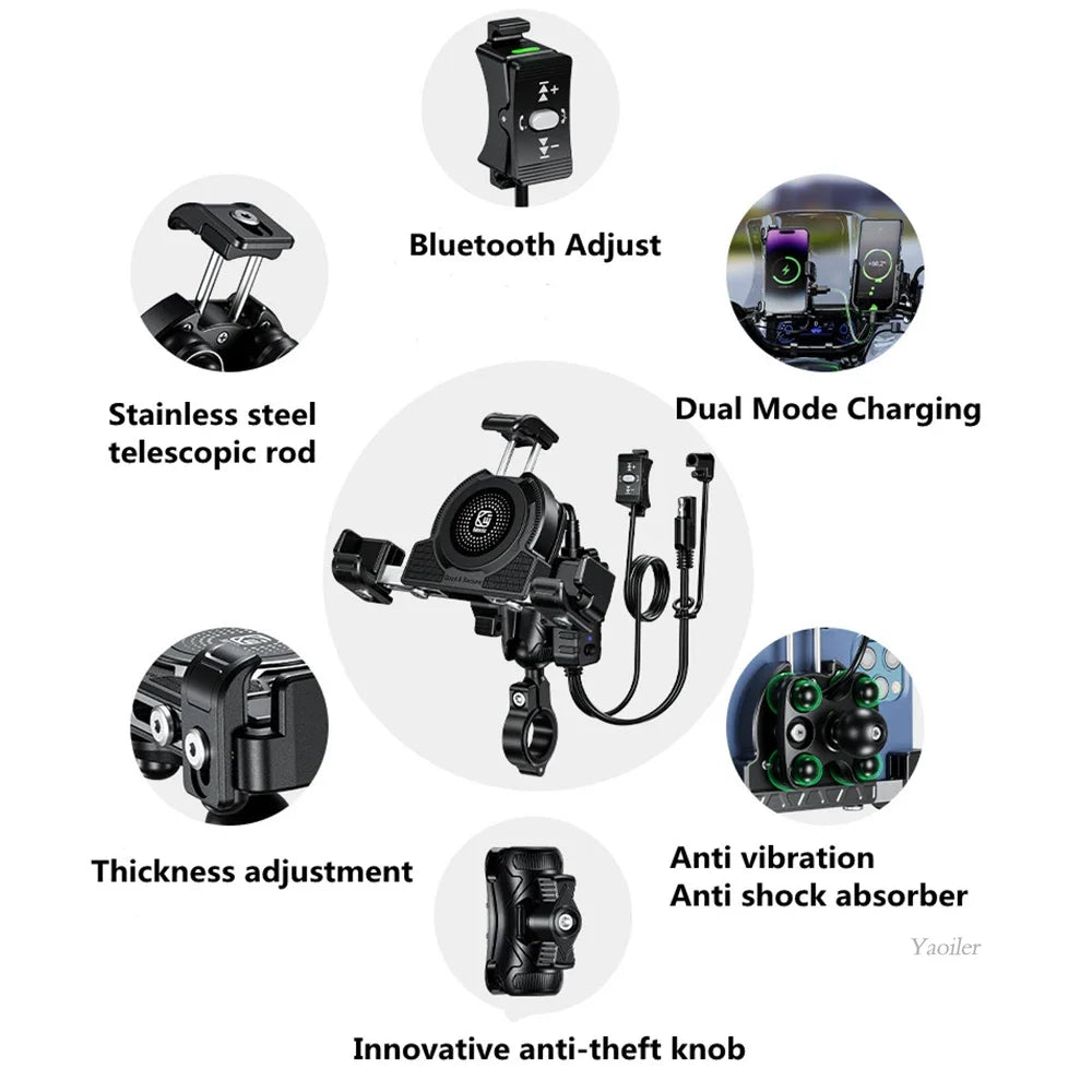 36W Fast Charging Motorcycle Bike Holder - M28