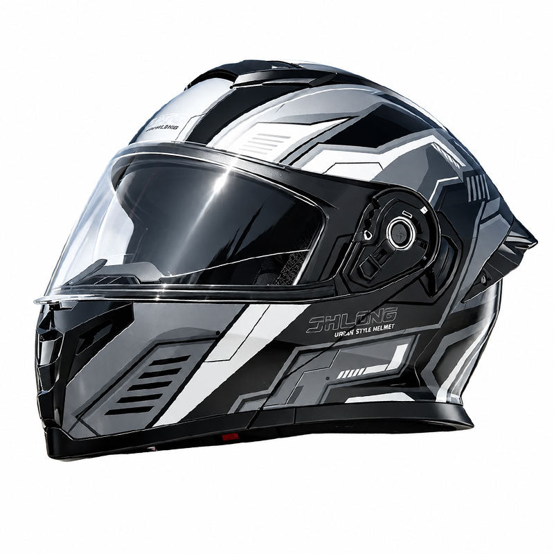 KTVMOTO Motorcycle all-season flip-up helmet with built-in Bluetooth-I262