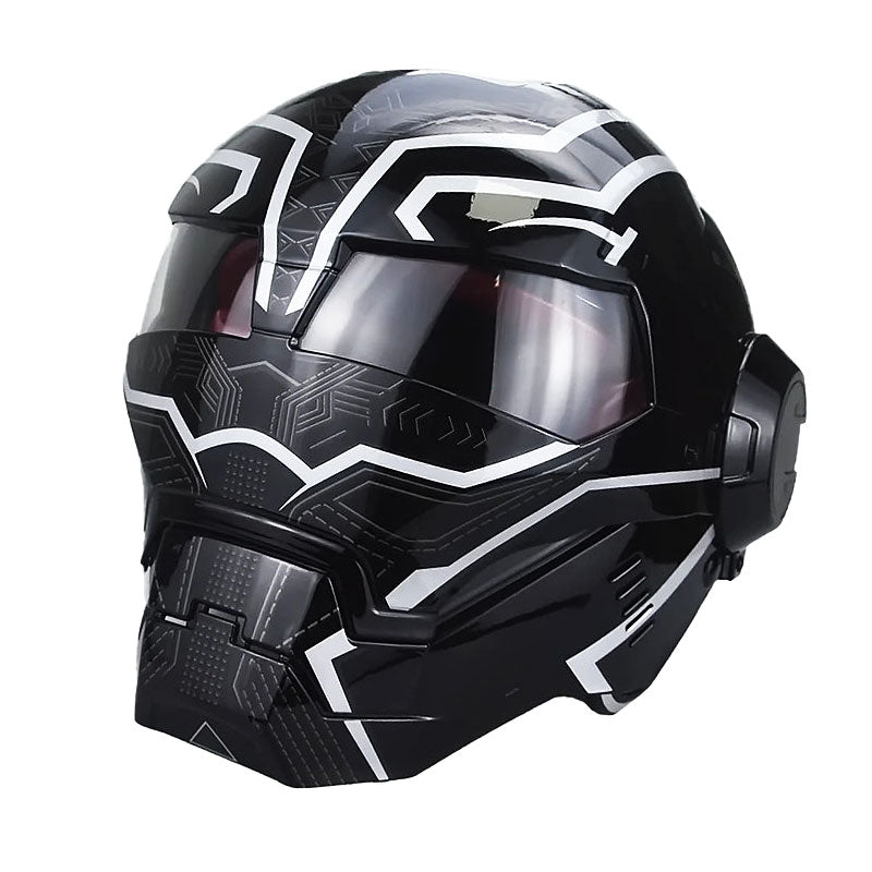 Sci-Fi Robot-Style Full-Face Helmet-I11