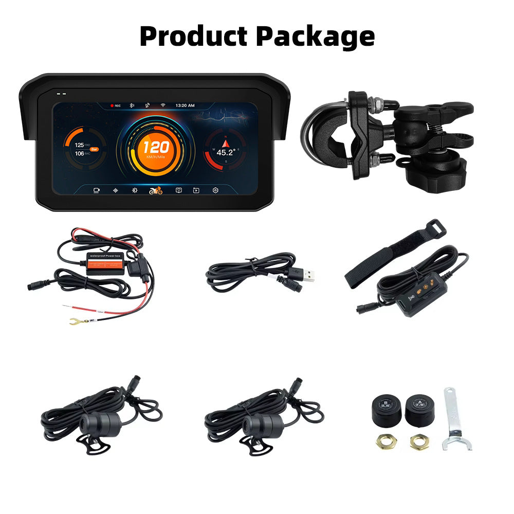 2025 New Model Cross-Border Motorcycle Dashcam with GPS Positioning and Blind Spot Detection Function - M9