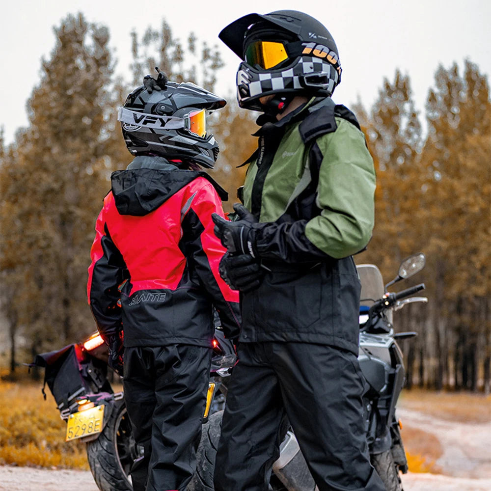 Motorcycle outdoor riding breathable rainproof split suit-J07