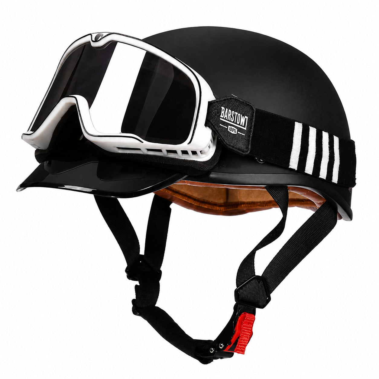 Retro half-helmet, summer travel gear-I18