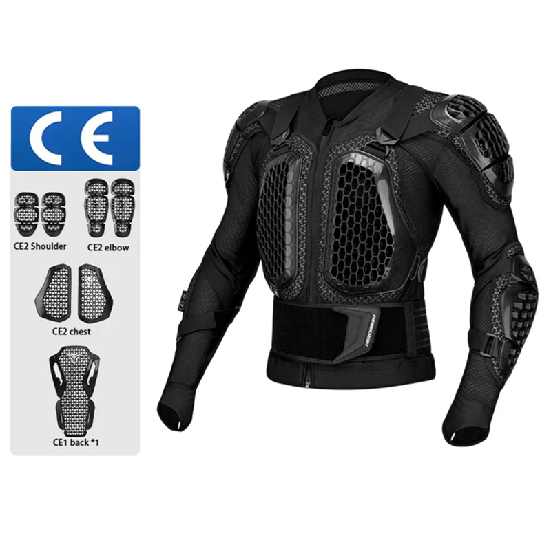 Professional-grade CE certified full chest and back armor-J23