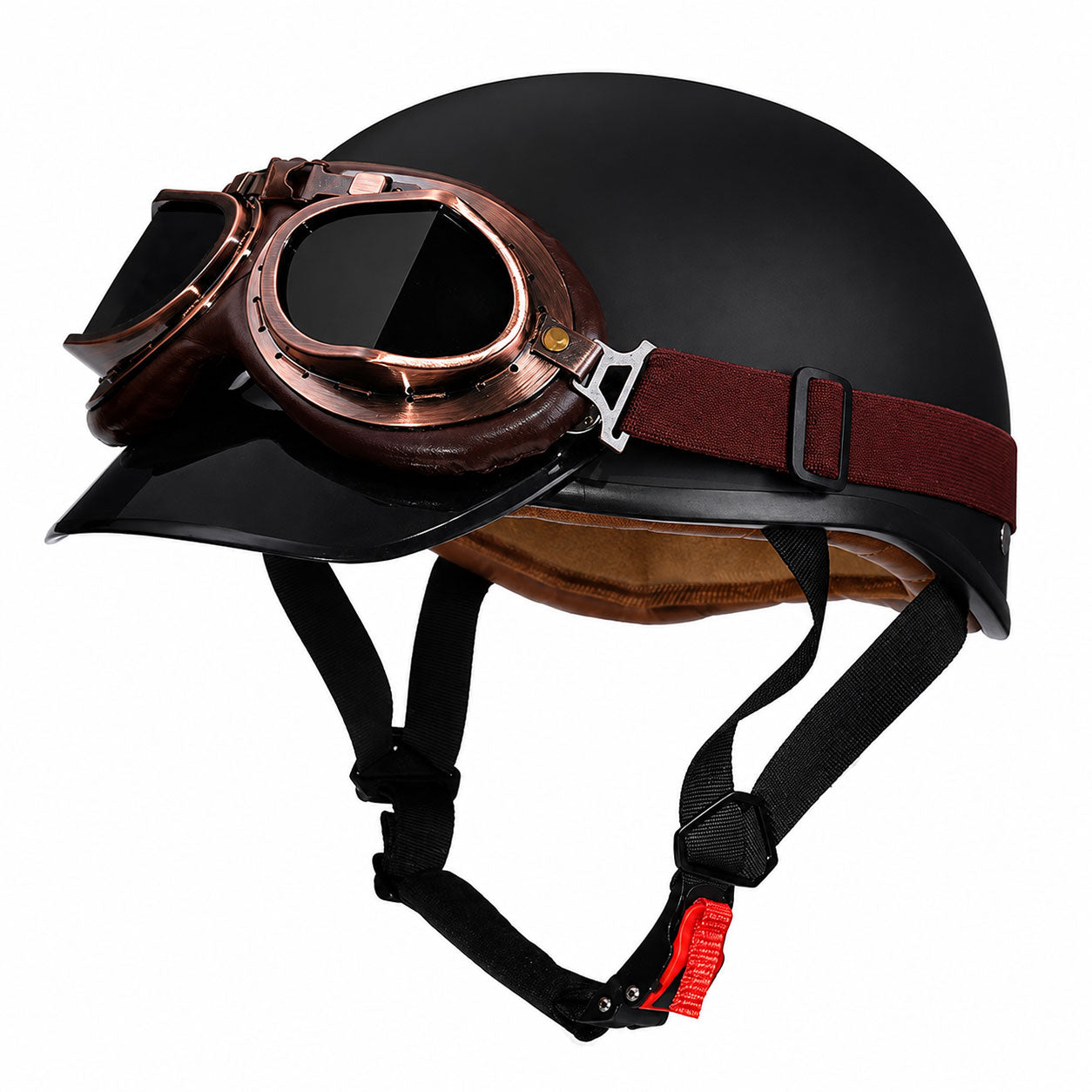 Retro half-helmet, summer travel gear-I18