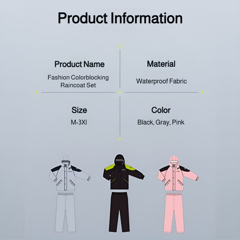 Extended Rainproof Two-Piece Lightweight Pants Set - C06