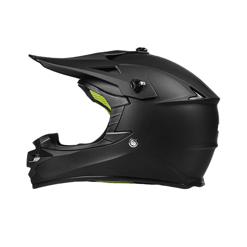 Blue Flame Off-Road Motorcycle Helmet — DOT Certified-I86