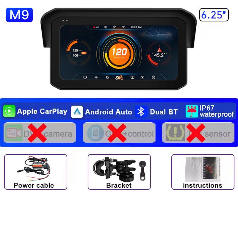 2025 New Model Cross-Border Motorcycle Dashcam with GPS Positioning and Blind Spot Detection Function - M9