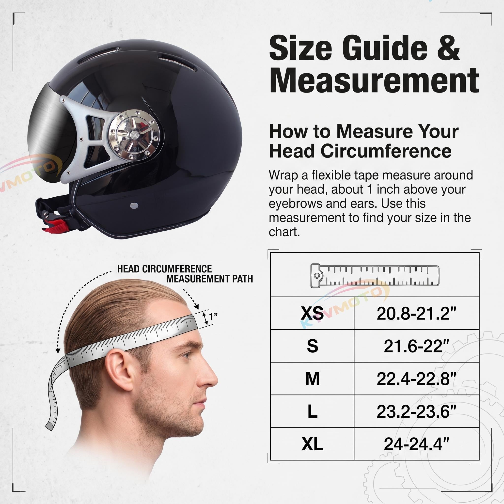 Retro motorcycle open-face mask-I72