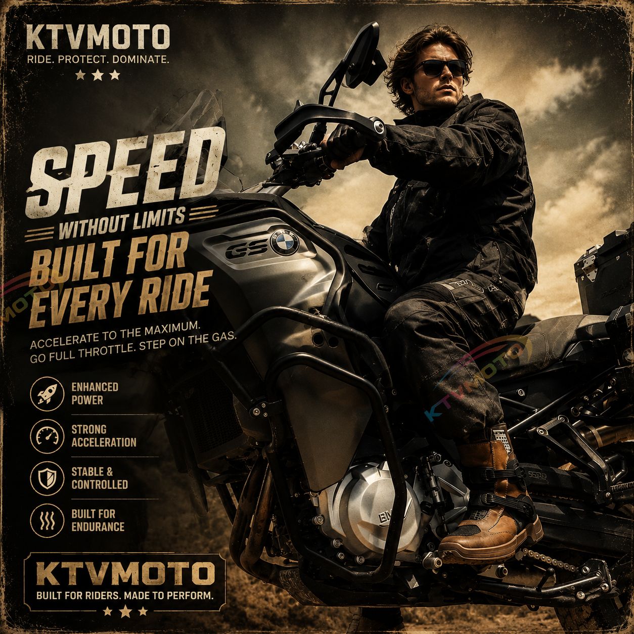 Professional Anti-Slip and Impact-Resistant Off-Road Motorcycle Boots-K170