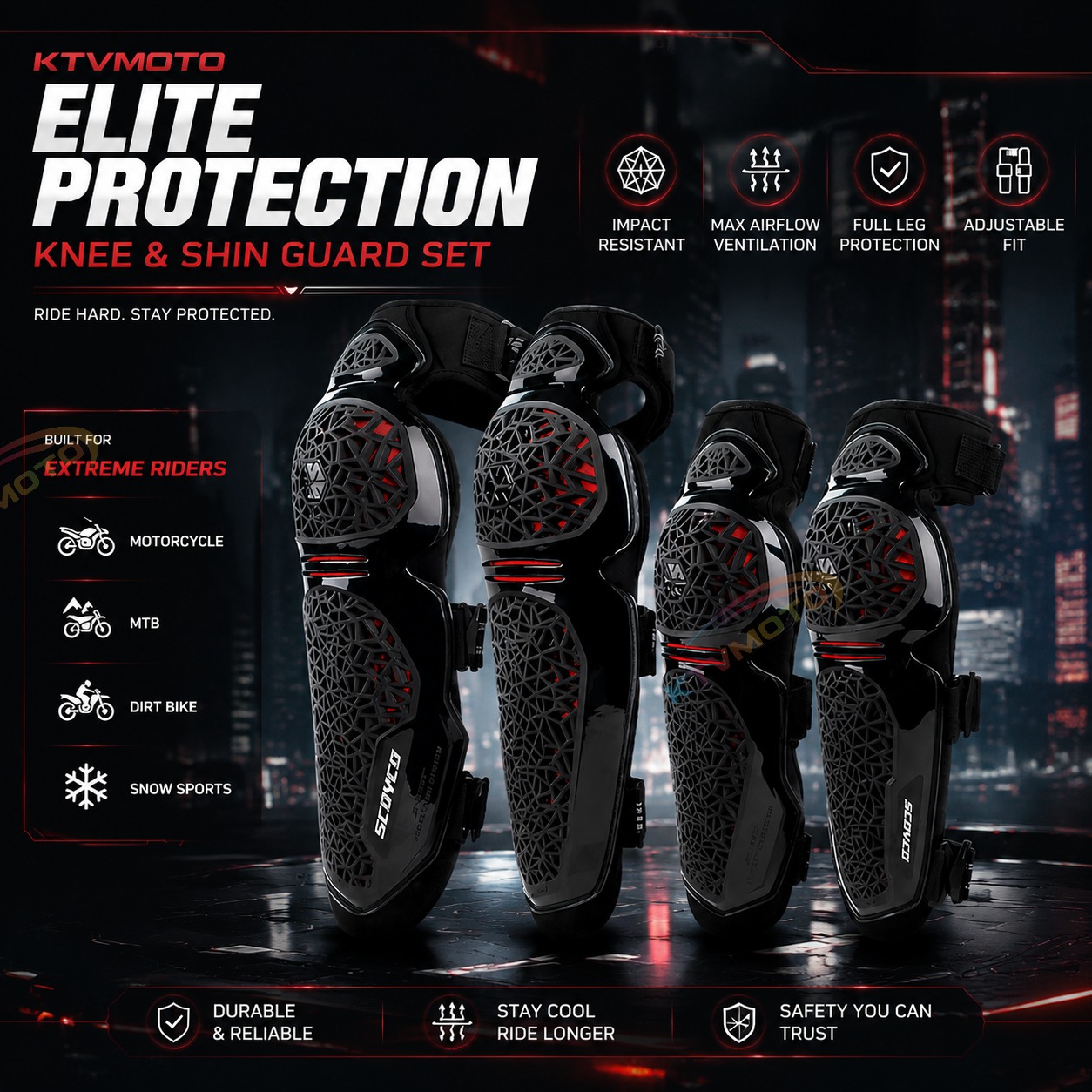 Reflective protective gear for motorcycle riding-Y51