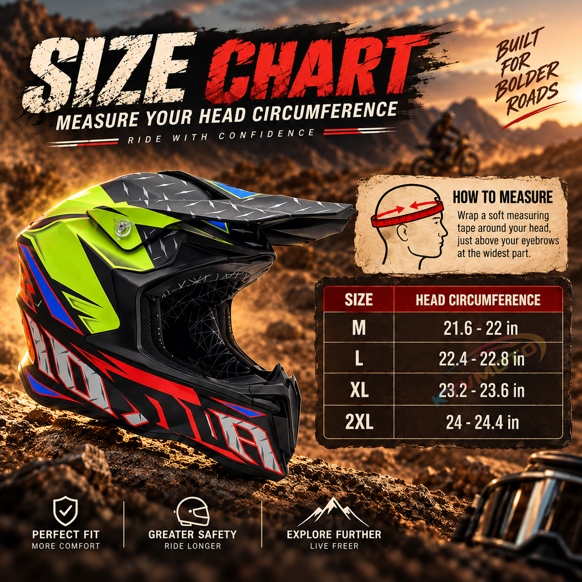 KTVMOTO Professional off-road motorcycle helmet-I46