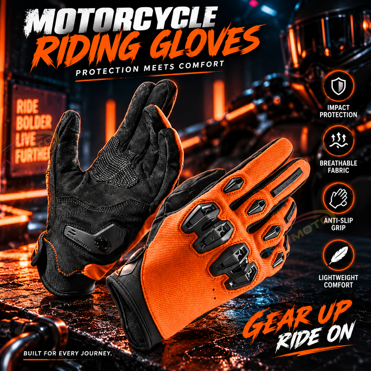 KTVMOTO CE certified full finger breathable cycling gloves-G22