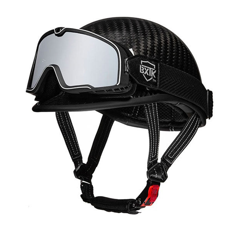 KTVMOTO Carbon fiber motorcycle half-helmet cruiser helmet-I52