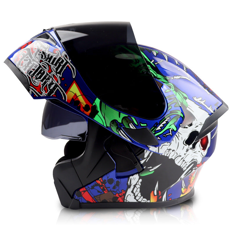 Windproof and noise-reducing full-face racing helmet-I92