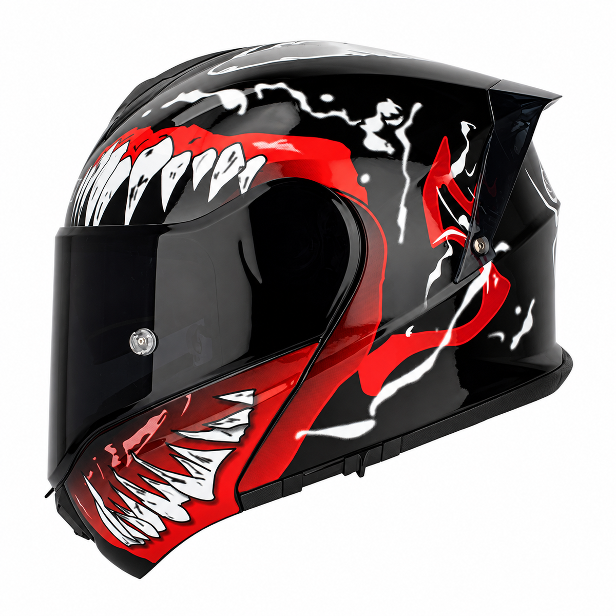 Big-Size Racing-Grade Modular Flip-Up Motorcycle Helmet with Dual-Visor Design - I289