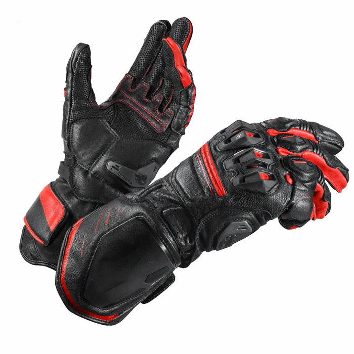 CE2 Certified Carbon Fiber & Genuine Leather Track Cycling Gloves- G21