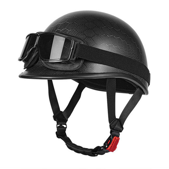 Carbon Fiber Vintage Motorcycle Half Helmet-I135