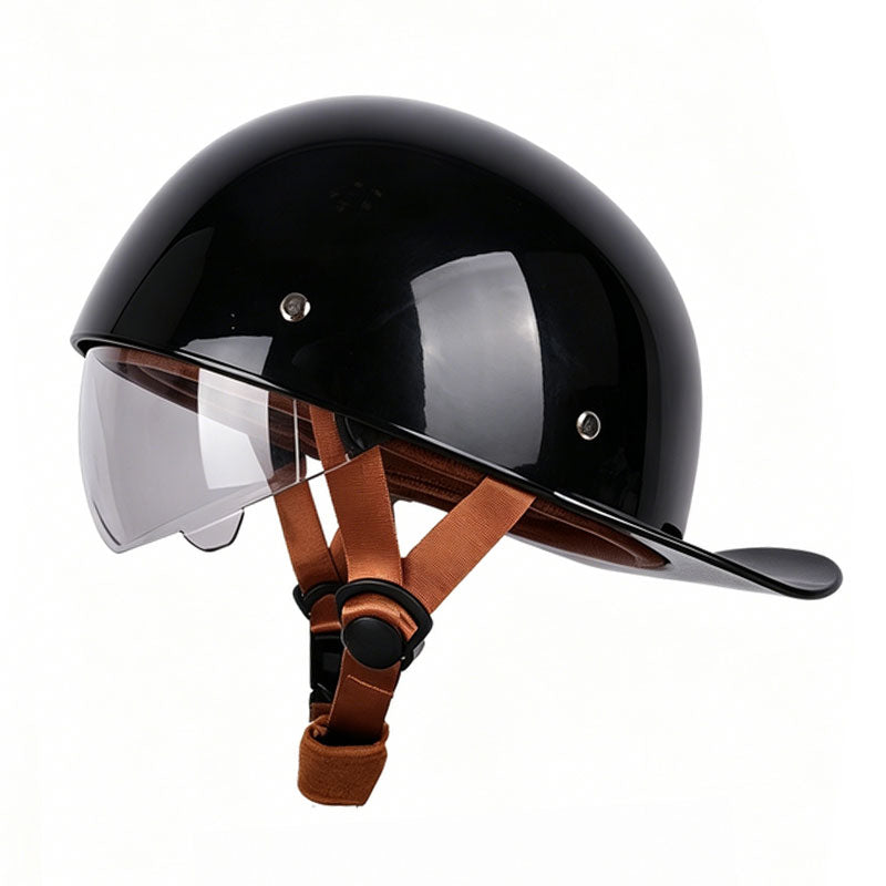 Retro cruiser motorcycle half helmet- I07