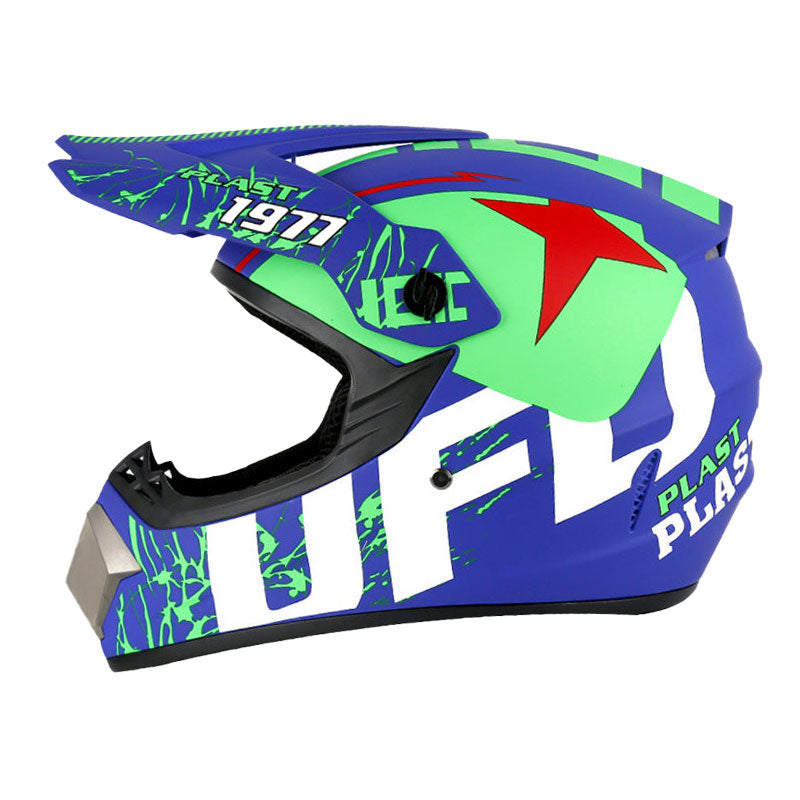 Full-face graffiti-style motocross helmet-I84