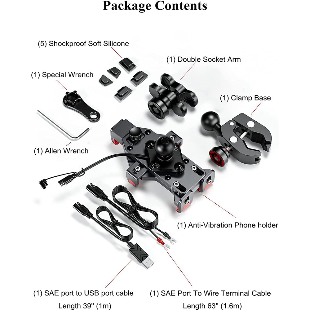 Aluminum Alloy Motorcycle Stand Wireless Charging - M29