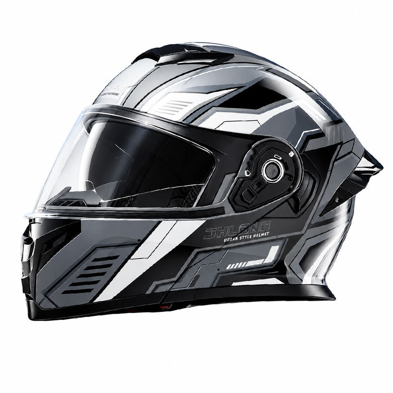 KTVMOTO Motorcycle all-season flip-up helmet with built-in Bluetooth-I262